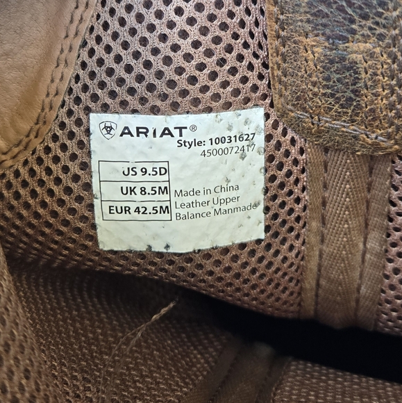 Ariat Men's Sport Horseman Leather Western Cowboy Boots Size 9.5 - Picture 8 of 8